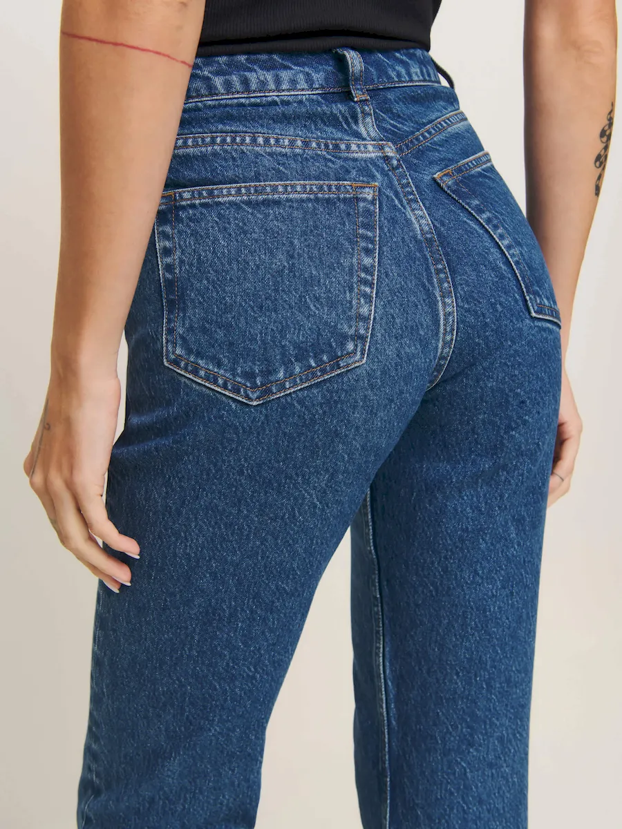 Cynthia High Rise Straight Jeans - Image 4