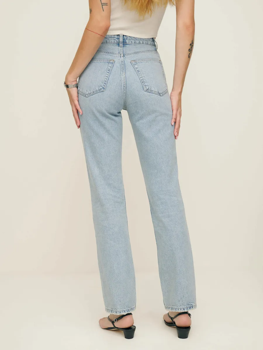 Cynthia High Rise Straight Jeans - Image 3