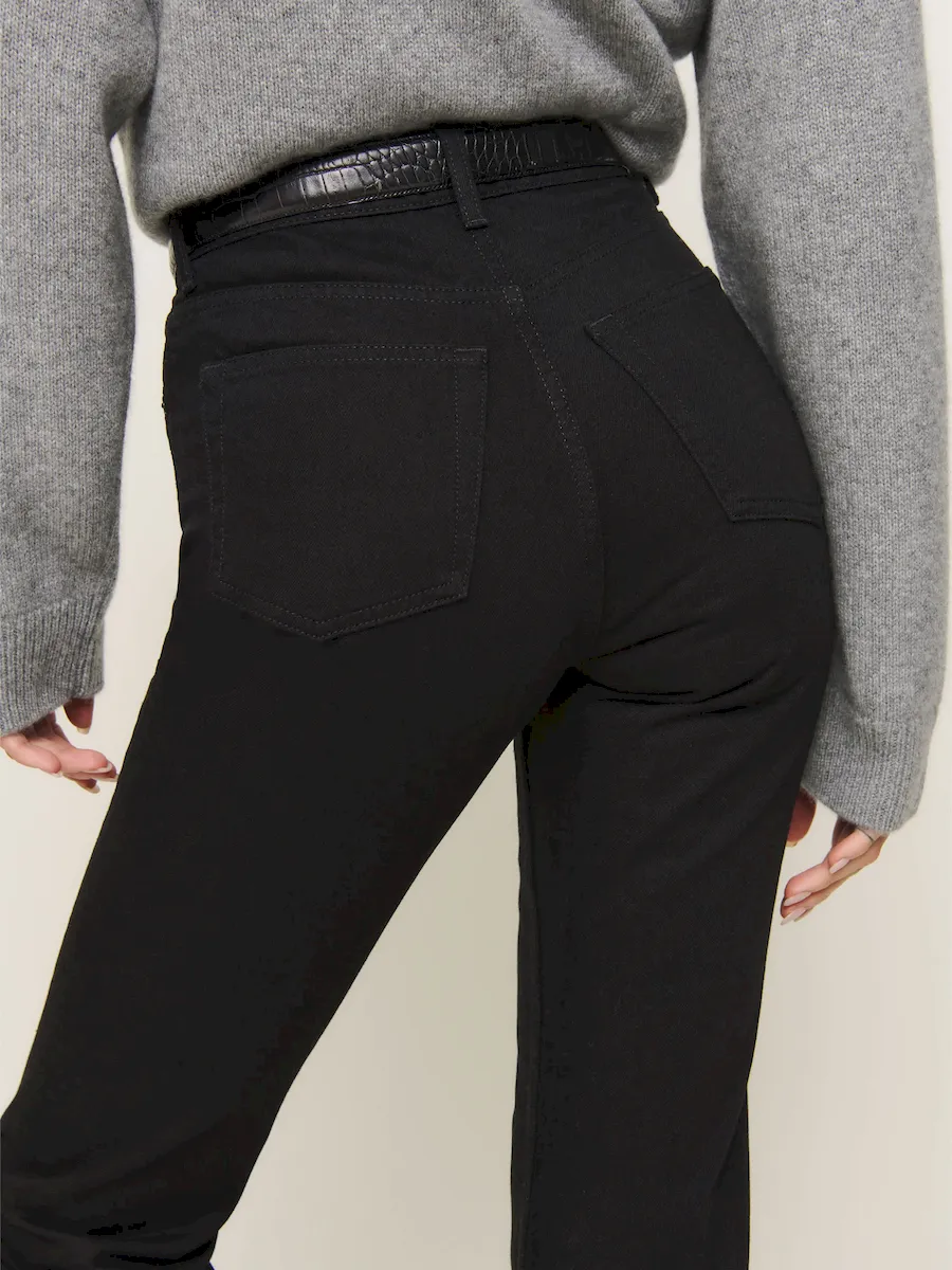 Cynthia High Rise Straight Cropped Jeans - Image 4