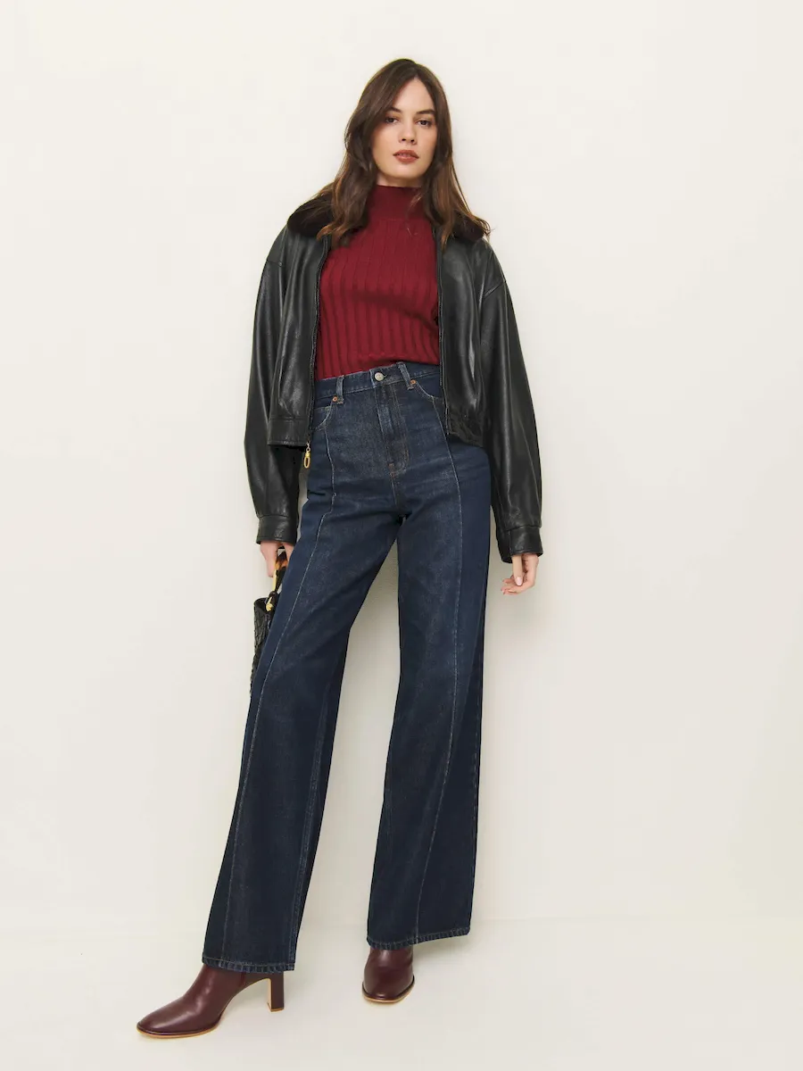Cary High Rise Slouchy Wide Leg Jeans - Image 2