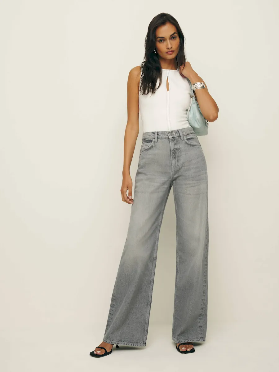 Cary High Rise Slouchy Wide Leg Jeans - Image 2