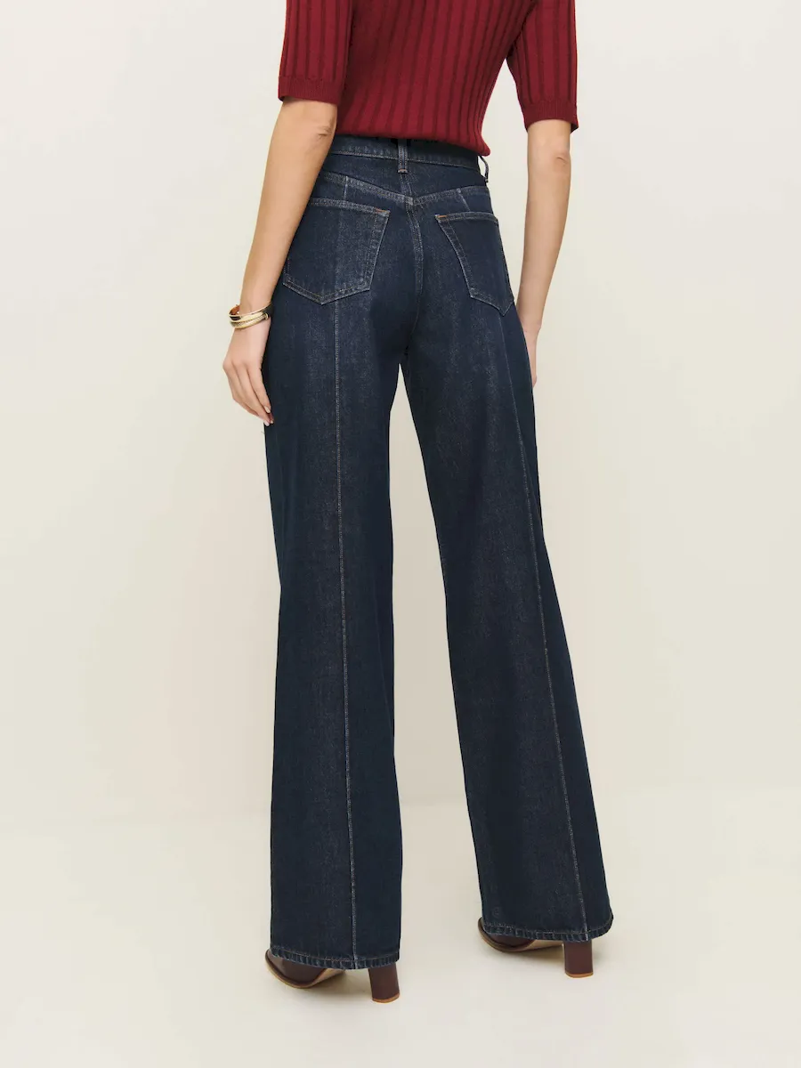 Cary High Rise Slouchy Wide Leg Jeans - Image 3