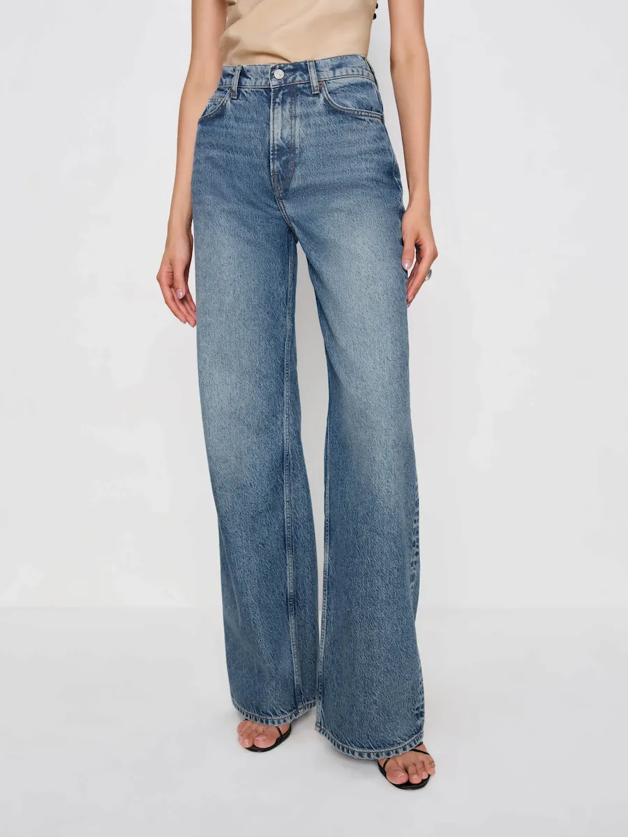 Cary High Rise Slouchy Wide Leg Jeans - Image 3