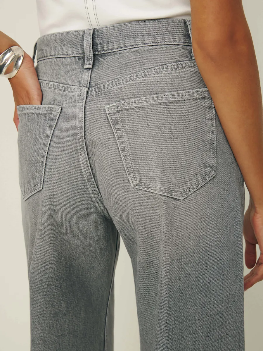 Cary High Rise Slouchy Wide Leg Jeans - Image 3
