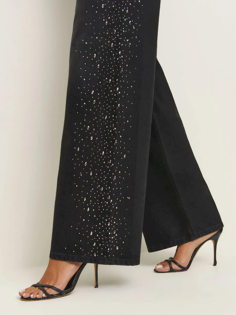 Cary High Rise Slouchy Wide Leg Jeans - Image 3