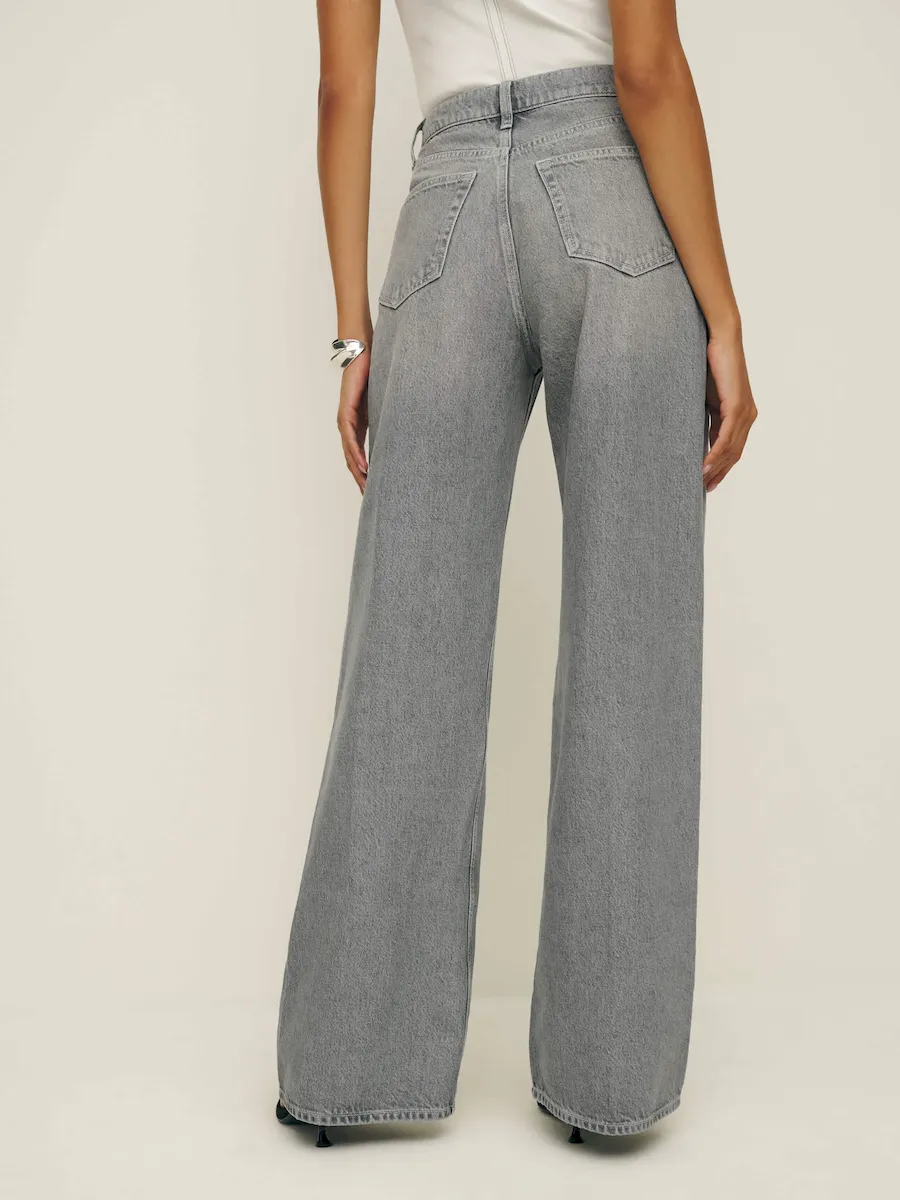 Cary High Rise Slouchy Wide Leg Jeans - Image 4