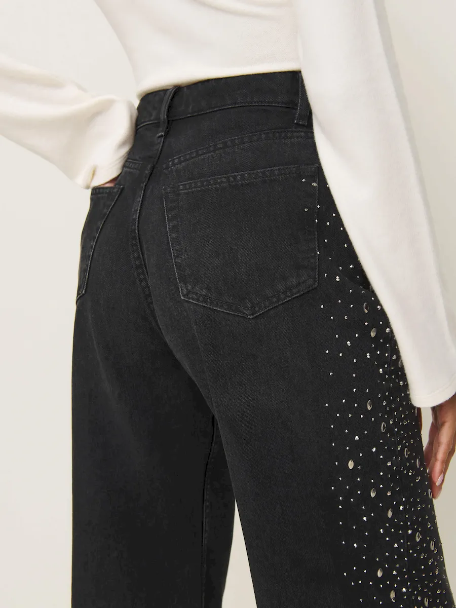 Cary High Rise Slouchy Wide Leg Jeans - Image 6