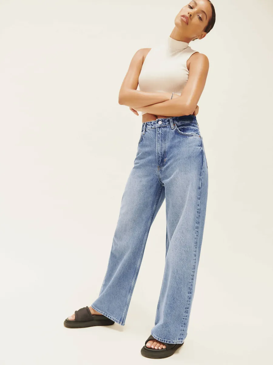 Wilder High Rise Wide Leg Cropped Jeans - Image 7