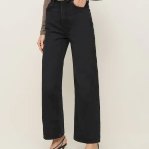 Wilder High Rise Wide Leg Cropped Jeans