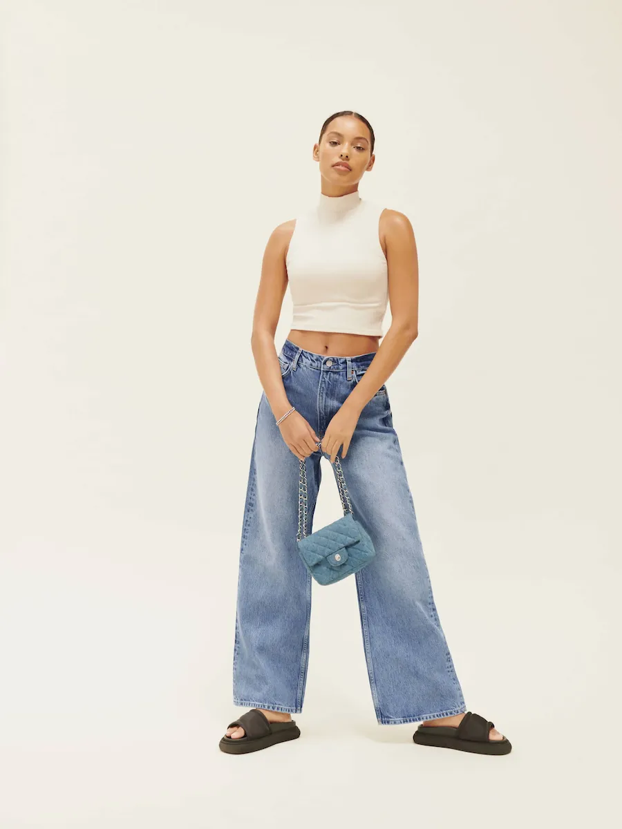 Wilder High Rise Wide Leg Cropped Jeans - Image 5