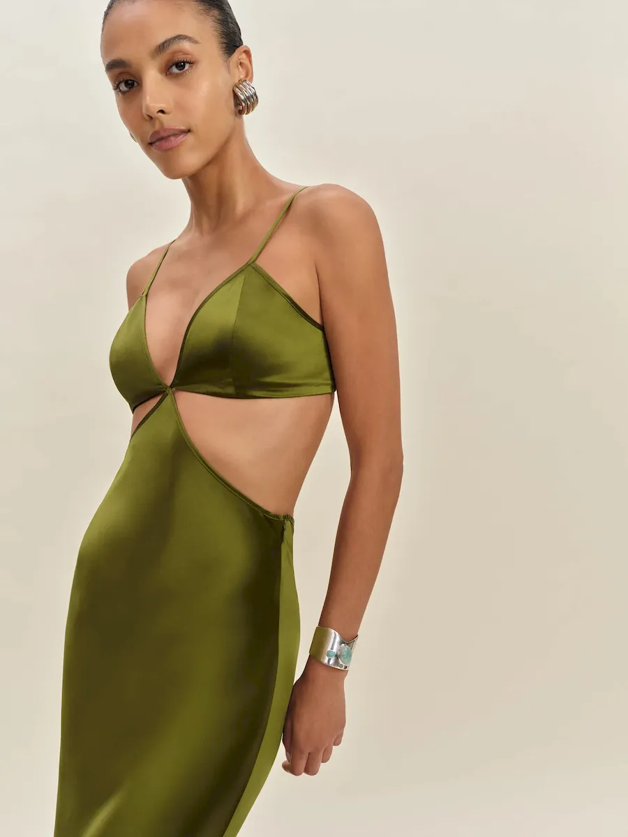 Poppies Silk Dress - Image 3