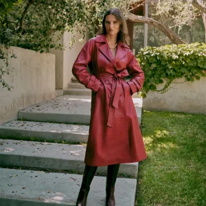 Veda Ashland Leather Trench