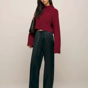 Petites Olina Silk Pant