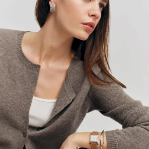 Clara Cashmere Crew Cardigan