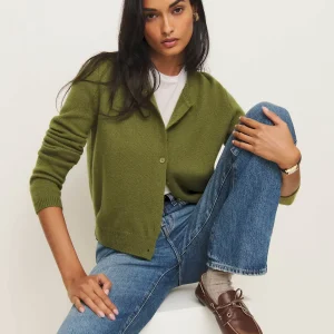 Clara Cashmere Crew Cardigan