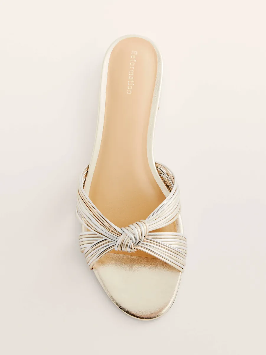 Peridot Mignon Knot Flat Sandal - Image 3