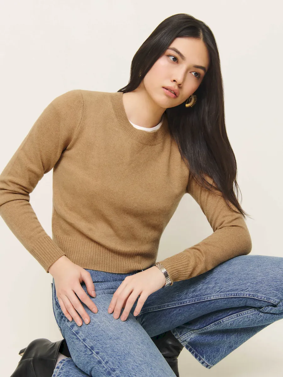 Dana Cashmere Crew Sweater - Image 2
