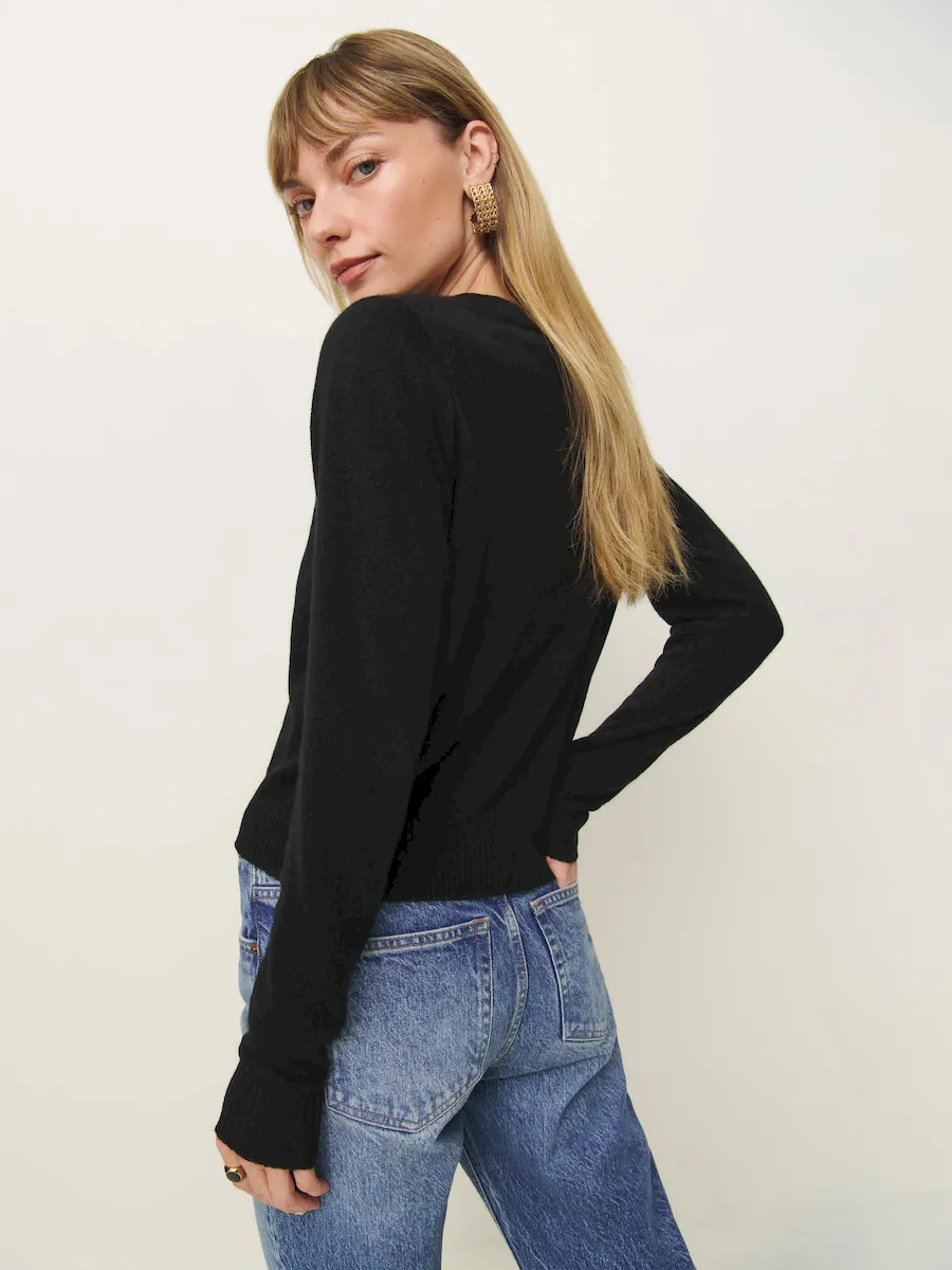 Dana Cashmere Crew Sweater - Image 3