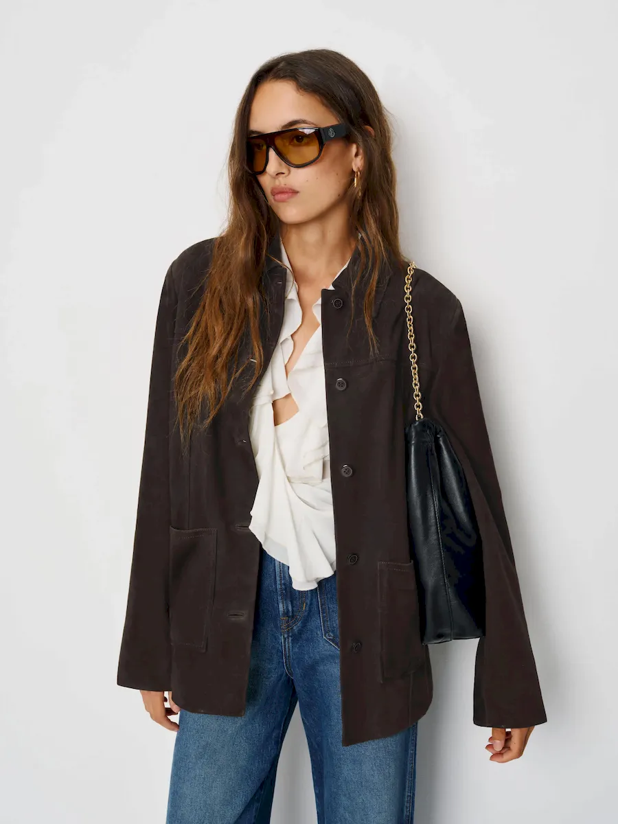Veda Lincoln Suede Shirt Jacket - Image 3