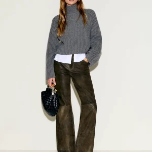 Veda Kennedy Wide Leg Leather Pant