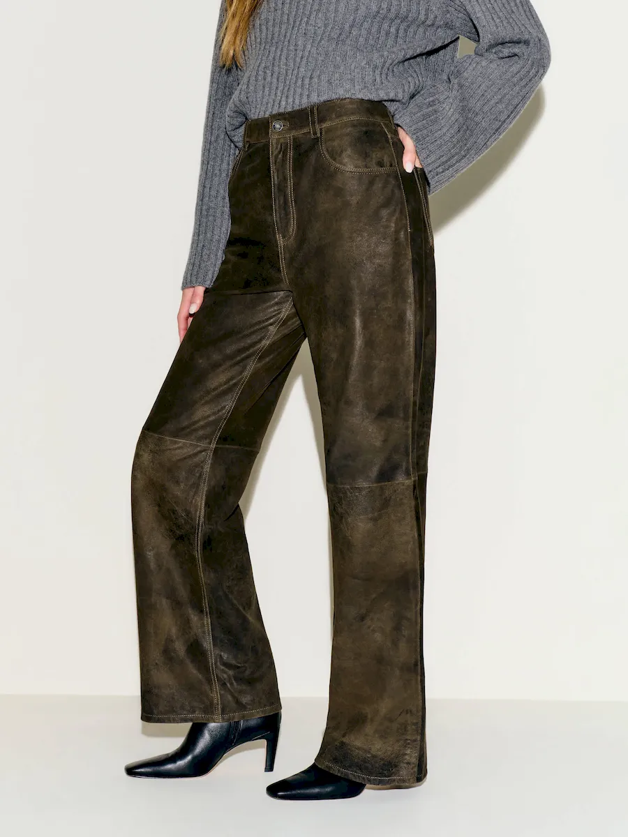 Veda Kennedy Wide Leg Leather Pant - Image 2