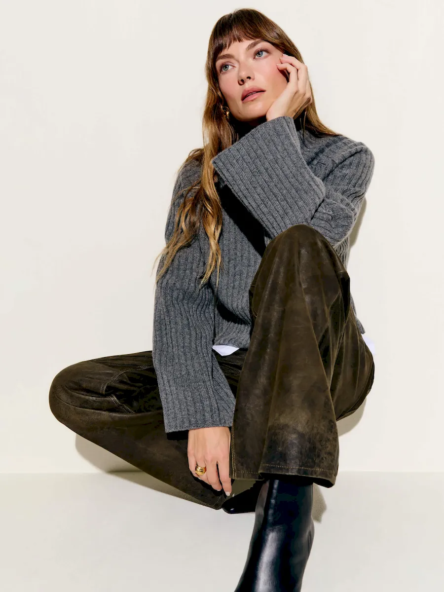 Veda Kennedy Wide Leg Leather Pant - Image 4