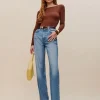 Cary High Rise Slouchy Straight Leg Jeans