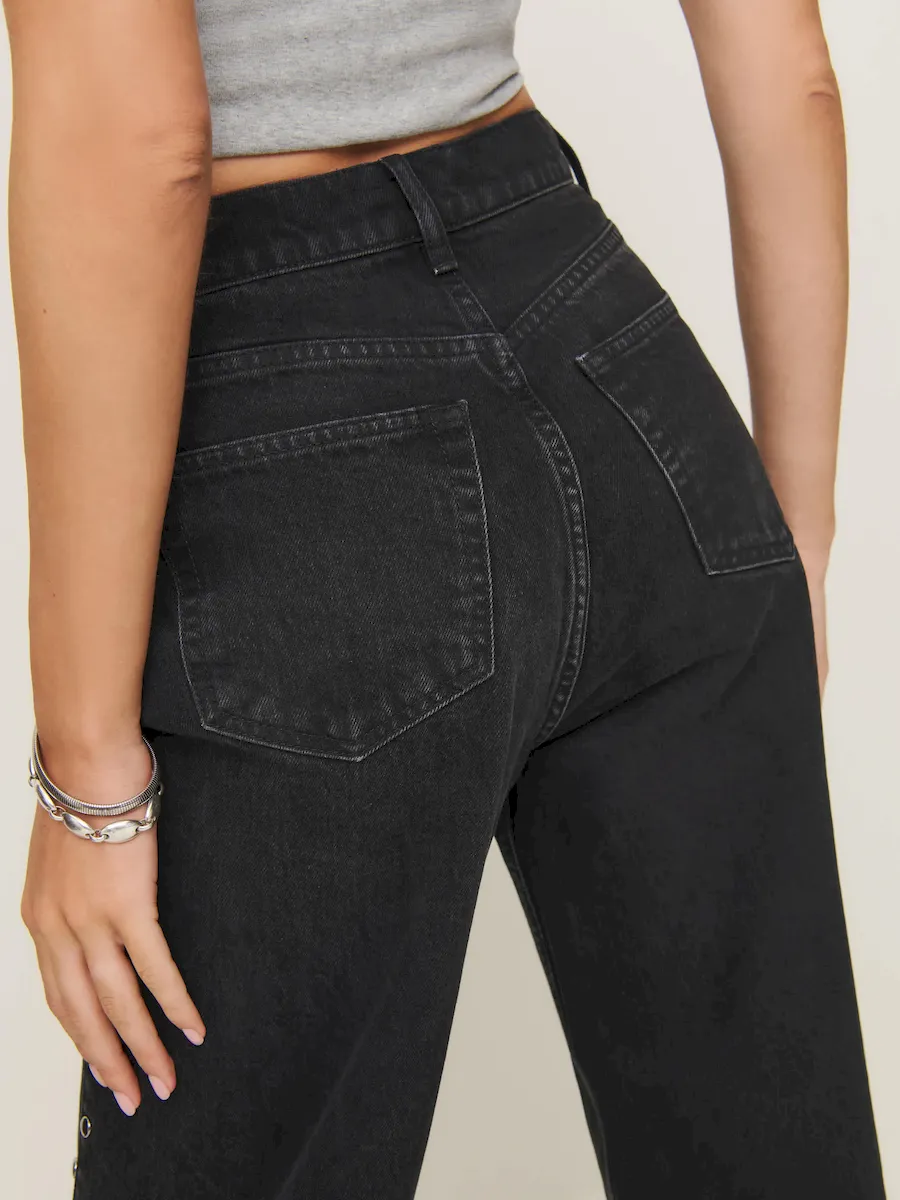 Cary High Rise Slouchy Straight Leg Jeans - Image 5