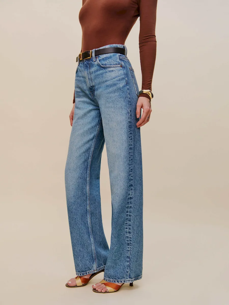 Cary High Rise Slouchy Straight Leg Jeans - Image 7