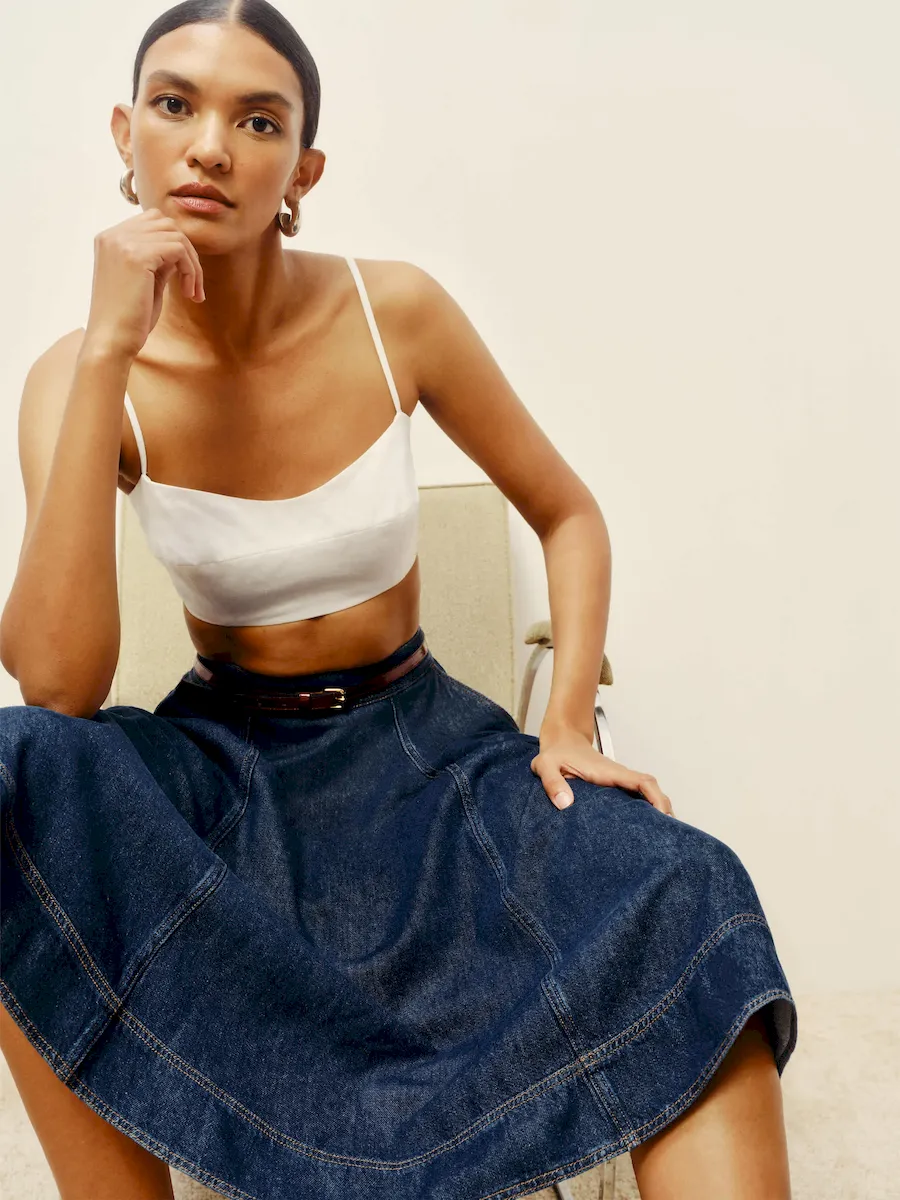 Delilah Denim Midi Skirt - Image 5