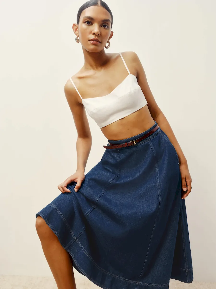 Delilah Denim Midi Skirt - Image 6