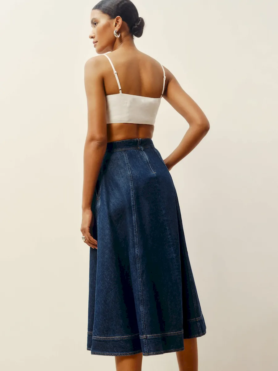 Delilah Denim Midi Skirt - Image 7