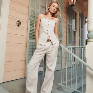 Alex Linen Mid Rise Pant