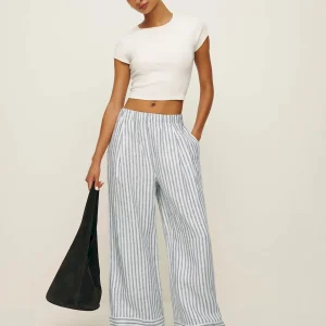 Petites Fernando Linen Wide Leg Pant