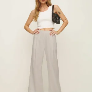 Petites Fernando Linen Wide Leg Pant