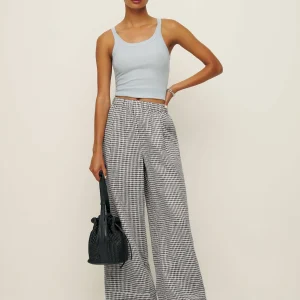 Petites Fernando Linen Wide Leg Pant