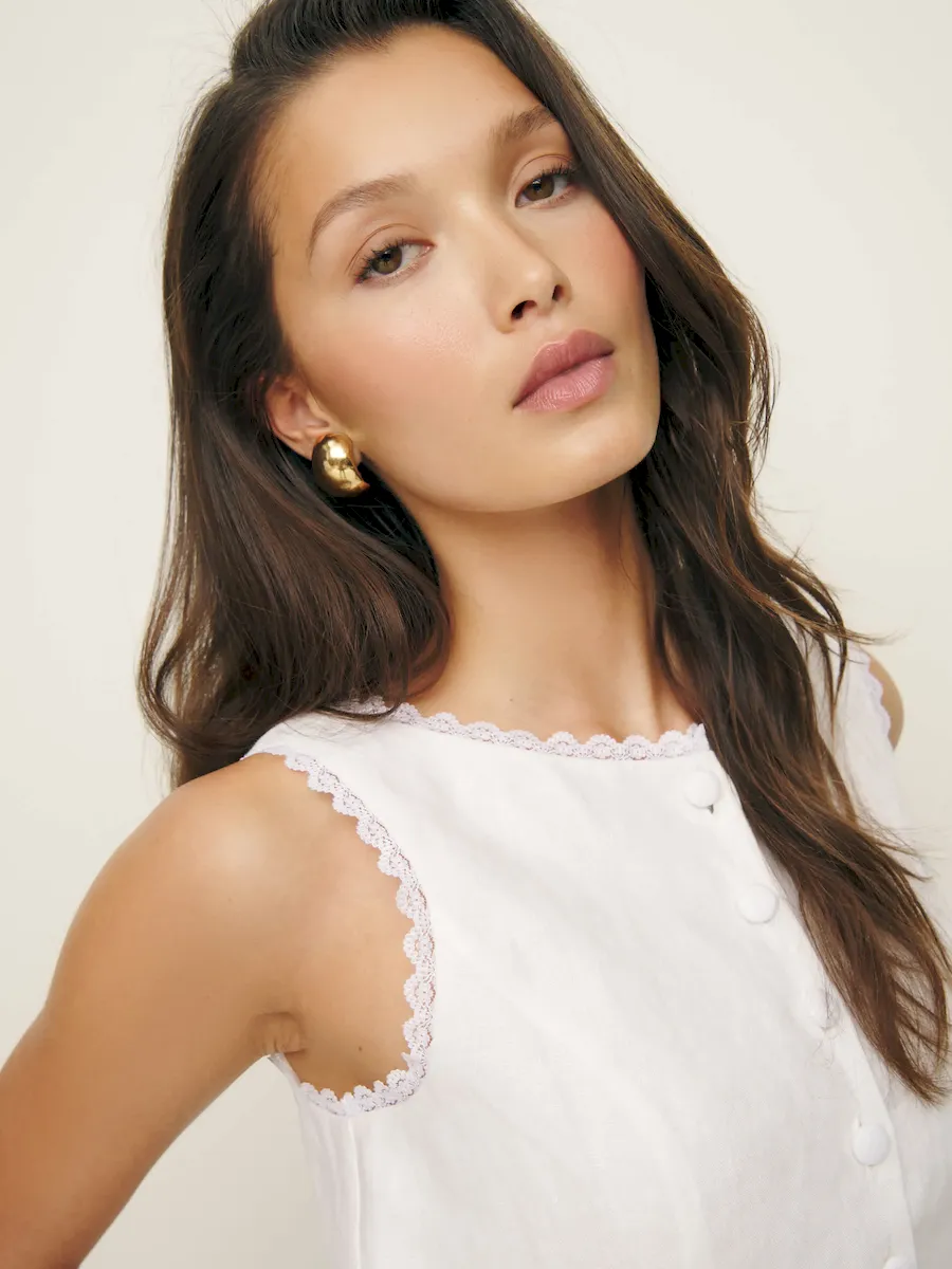 Amela Linen Top - Image 2