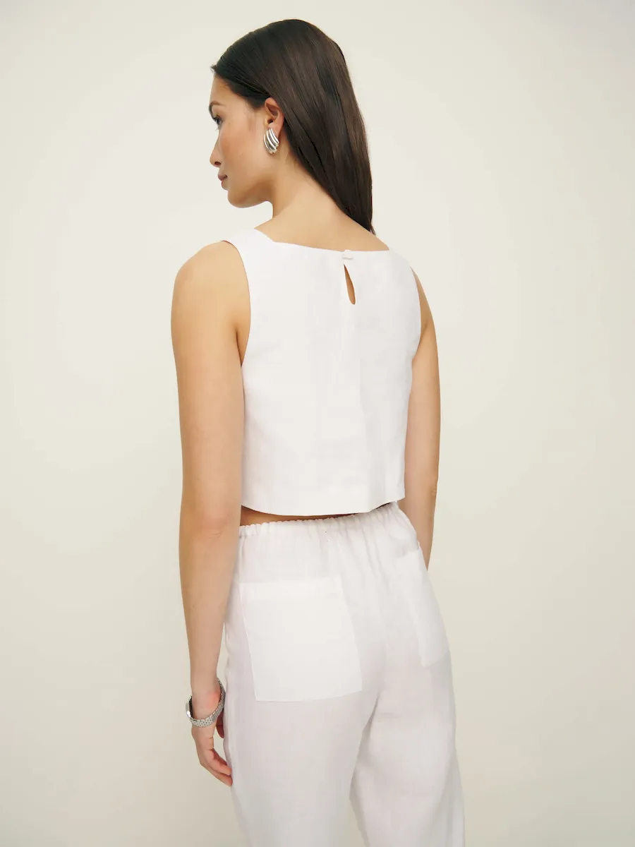 Saige Linen Top - Image 3