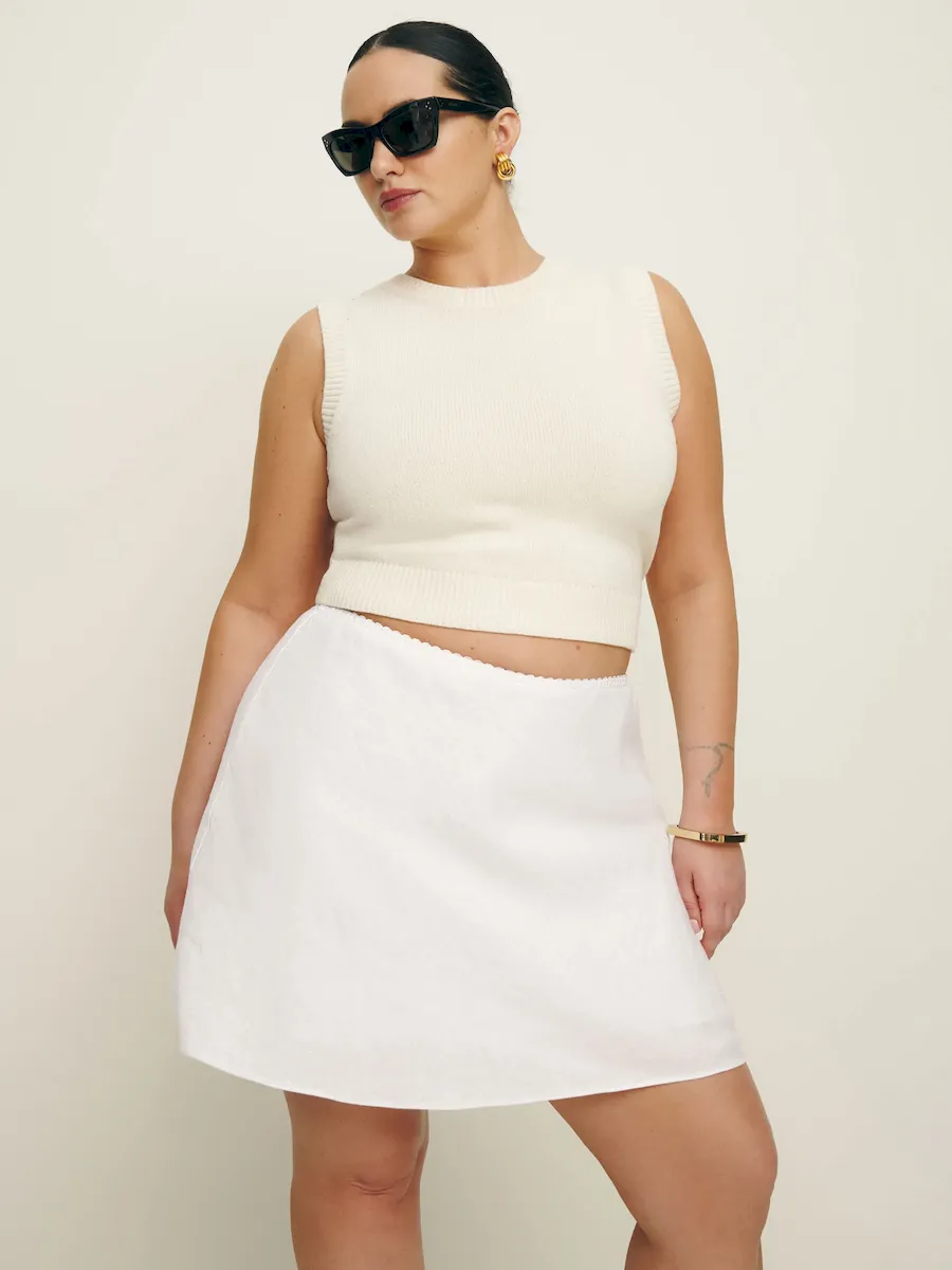 Brandy Linen Skirt Es