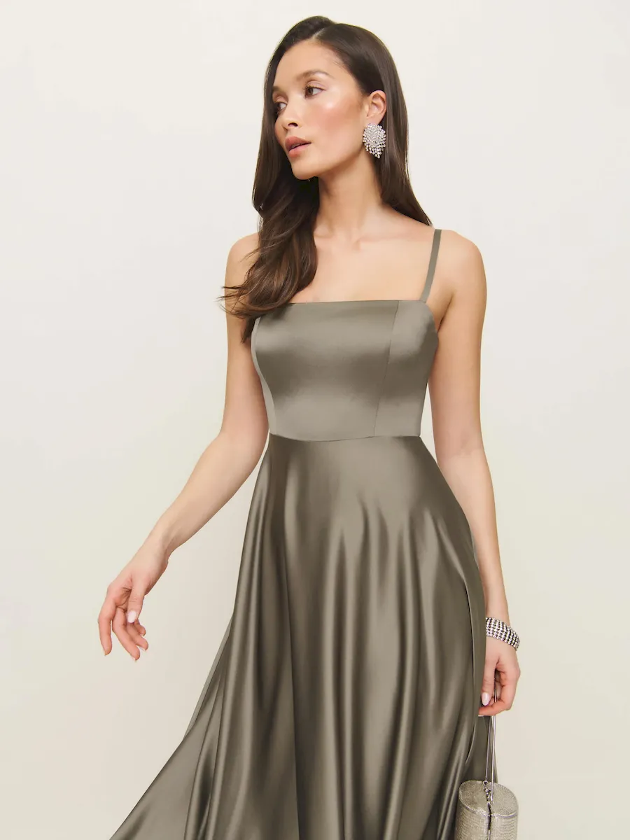 Gracen Satin Dress - Image 5