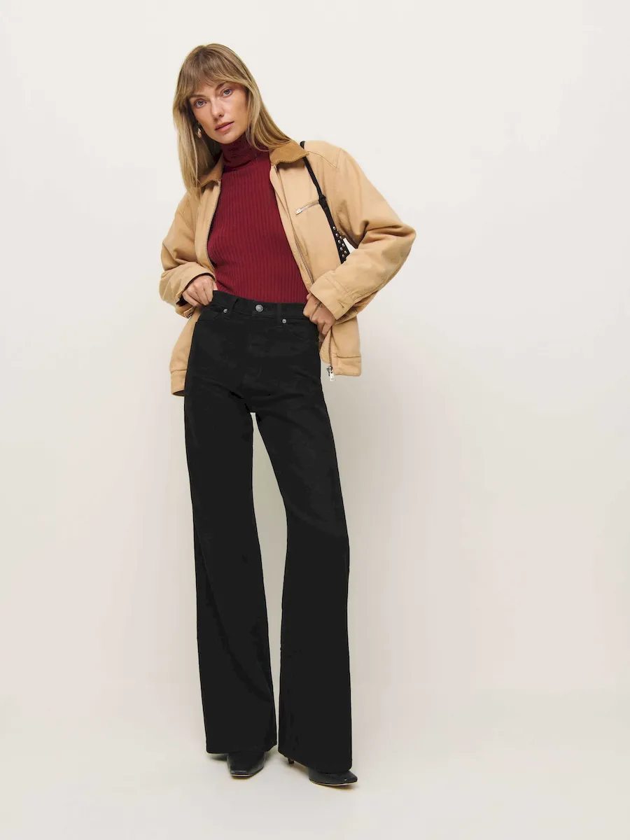 Cary Stretch High Rise Slouchy Wide Leg Jeans - Image 2