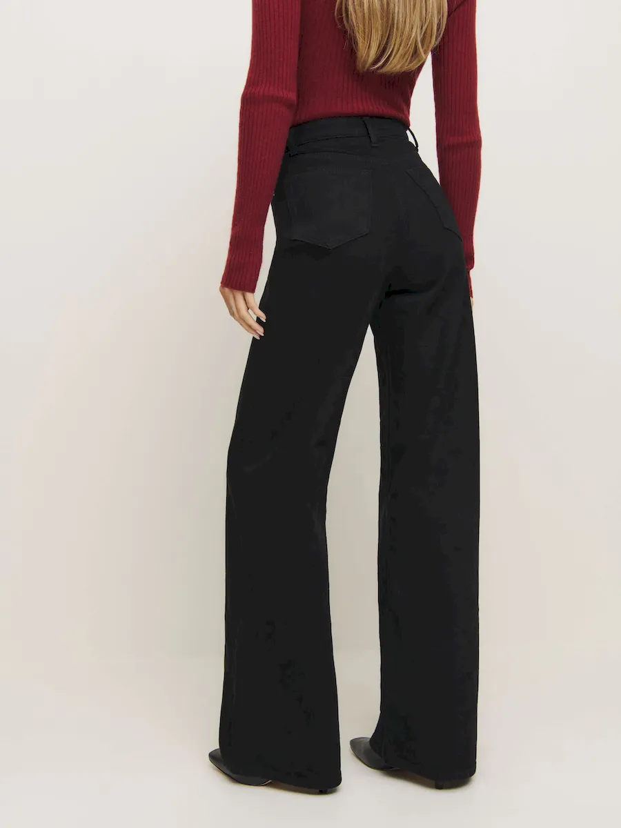 Cary Stretch High Rise Slouchy Wide Leg Jeans - Image 3