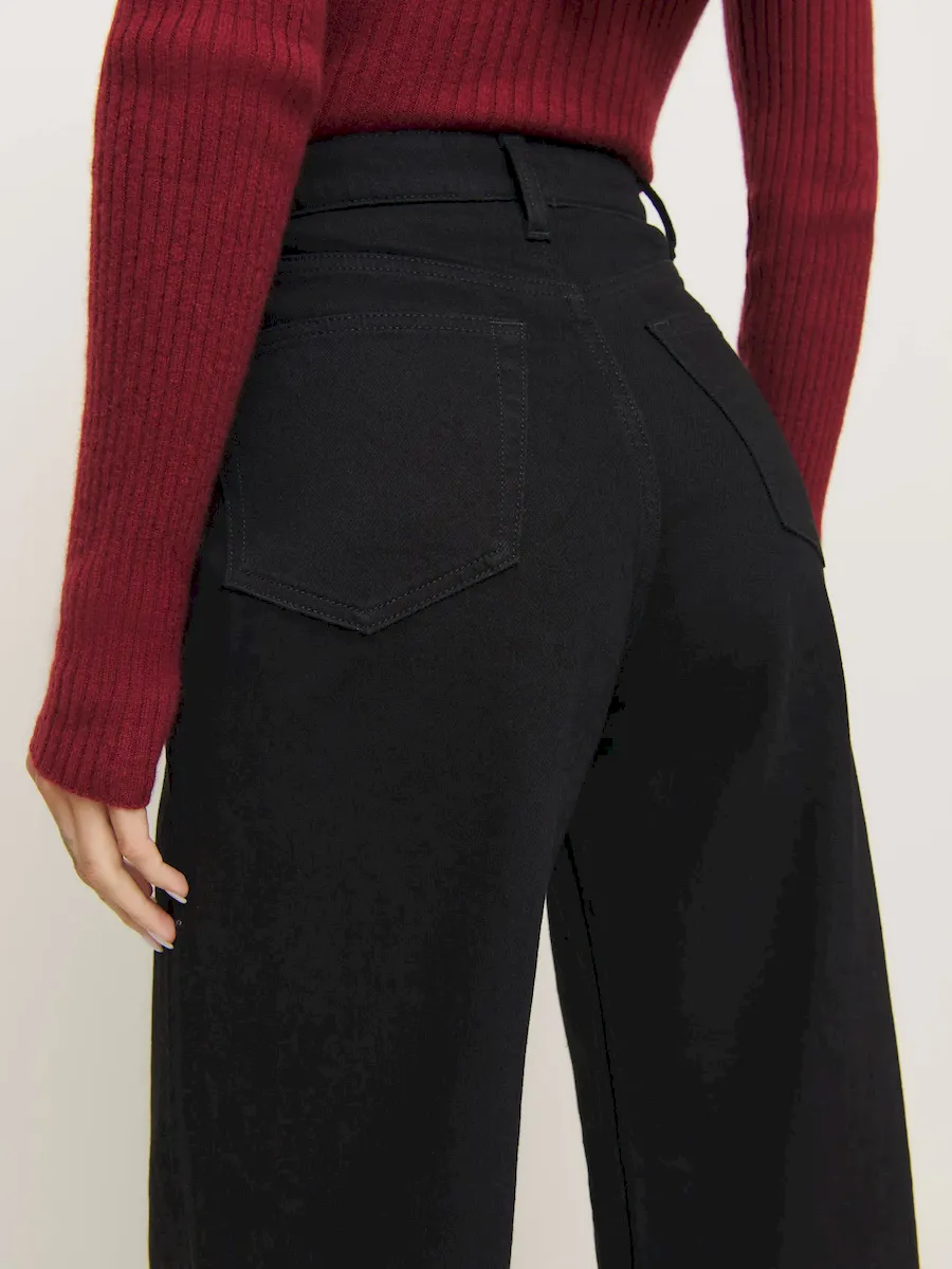 Cary Stretch High Rise Slouchy Wide Leg Jeans - Image 4