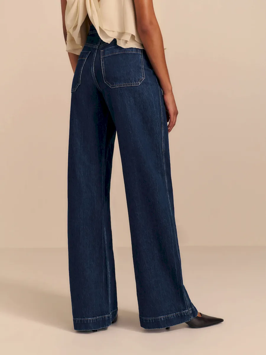 Cary Stretch High Rise Slouchy Wide Leg Jeans - Image 4