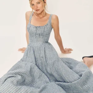 Petites Balia Linen Dress