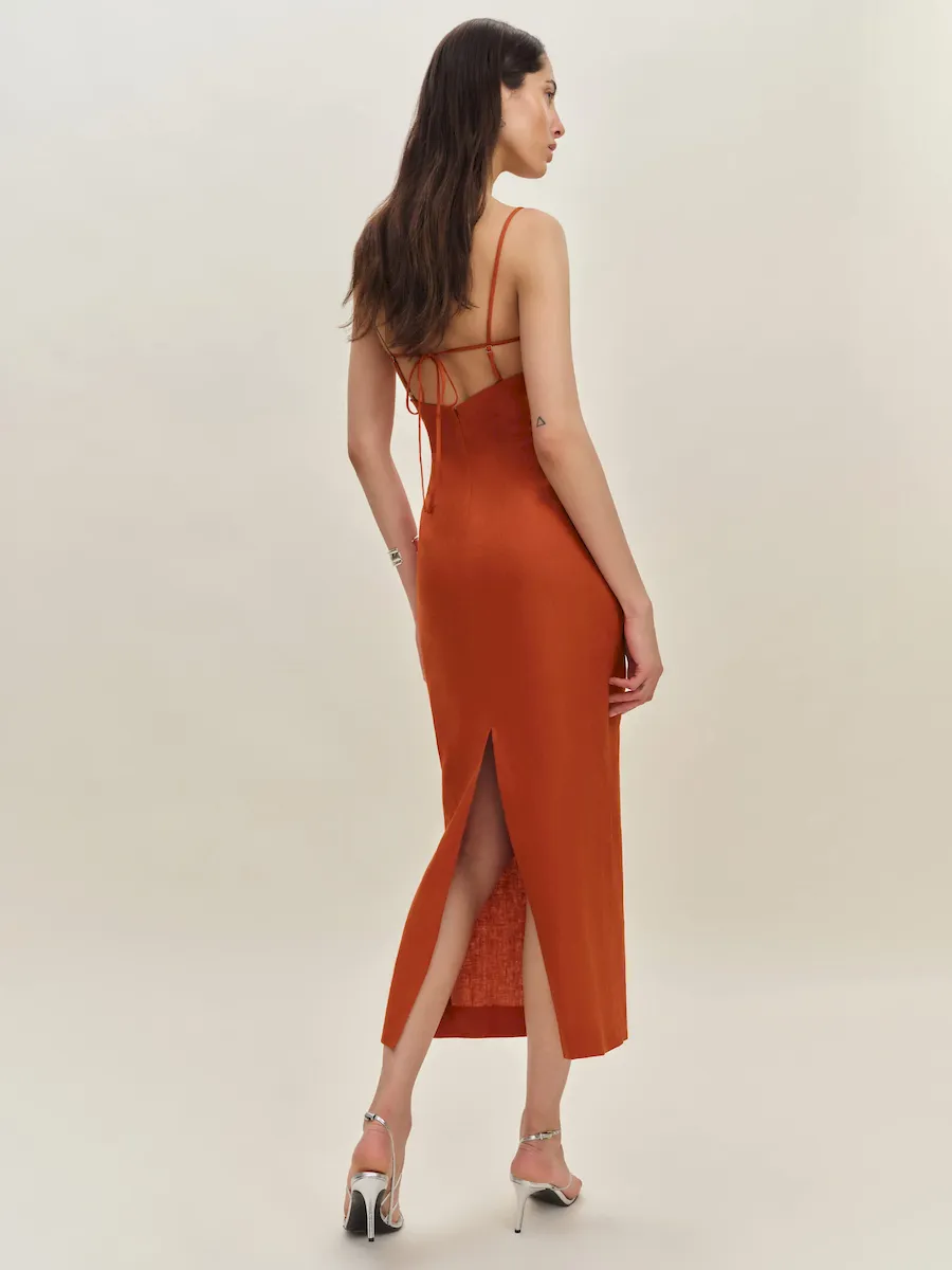 Malibu Linen Dress - Image 4