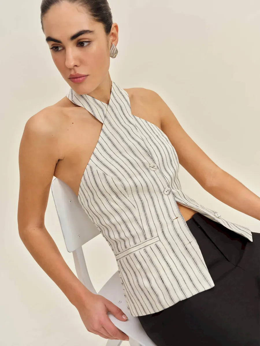 Tate Linen Top - Image 4