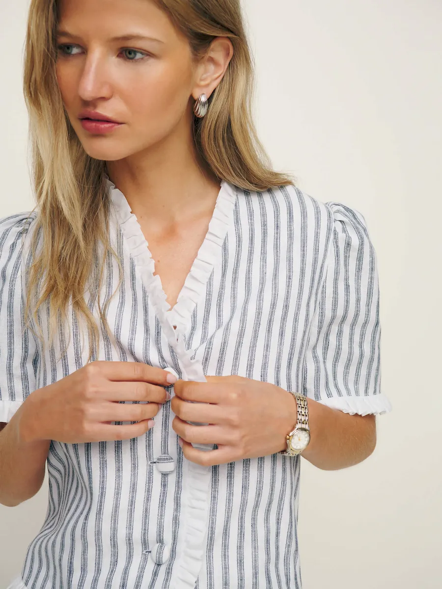 Bess Linen Top - Image 2