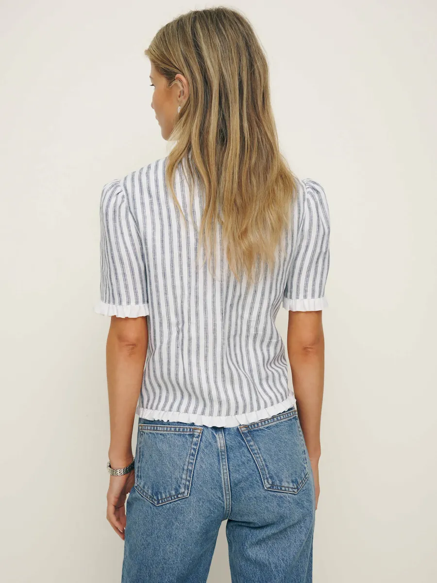 Bess Linen Top - Image 3