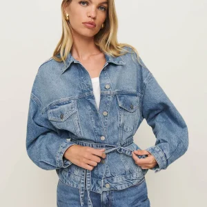 Luna Belted Denim Jacket